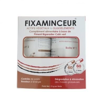 FIXAMINCEUR COUPE FAIM B60 GELULES + BRULEUR DE GRAISSE B60 GELULES