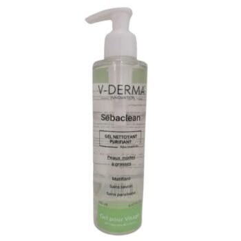 V-DERMA SEBACLEAN GEL NETTOYANT PEAUX GRASSES NIACINAMIDE 200ML
