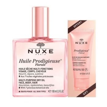 NUXE PACK HUILE PRODIGIEUSE FLORAL 100ML + PRODIGIEUX FLORAL GELEE DE DOUCHE PARFUMEE 30ML OFFERT