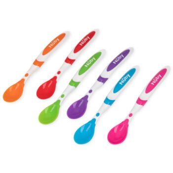 NUBY LONG HANDLE SPOONS CUILLÈRES NORMALE SENSIBLILITE LONGUES +6MOIS B4 REF 24-ID5574