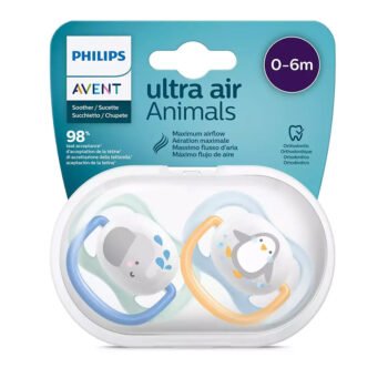 AVENT SUCETTE ORTHODONTIQUE 0-6MOIS BOY ELEPHANT PENGUIN 0% BPA REF SCF 080/05