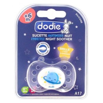 DODIE SUCETTE ANATOMIQUE NUIT COEUR POISSON +6MOIS REF NA17