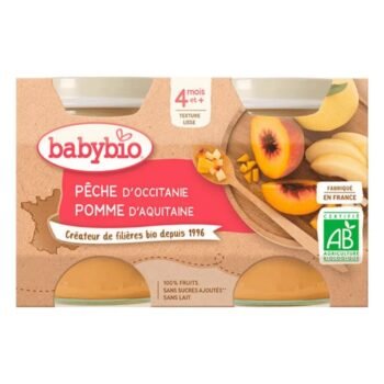 BABYBIO PETIT POT PECHE POMME D'AQUITAINE 2*130G