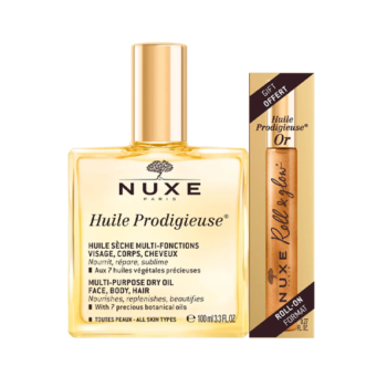 NUXE HUILE PRODIGIEUSE 100ML + ROLL ON OR 8ML