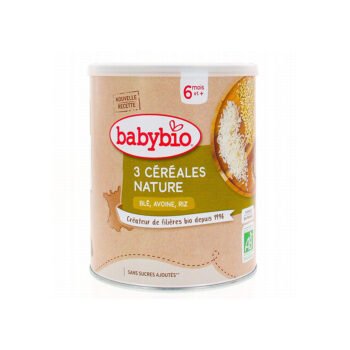 BABYBIO 3 CEREALES NATURE 220G