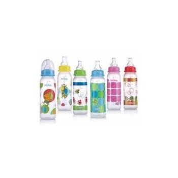 NUBY BIBERON CLASSIQUE COL STANDARD EN PP AVEC TETINE ANTI-COLIQUE +0MOIS 240ML REF 20-ID1158
