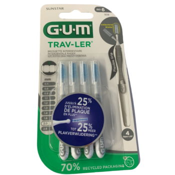 GUM TRAV-LER MANCHE AVEC BROSSETTE LARGE 2MM B4 REF 1618